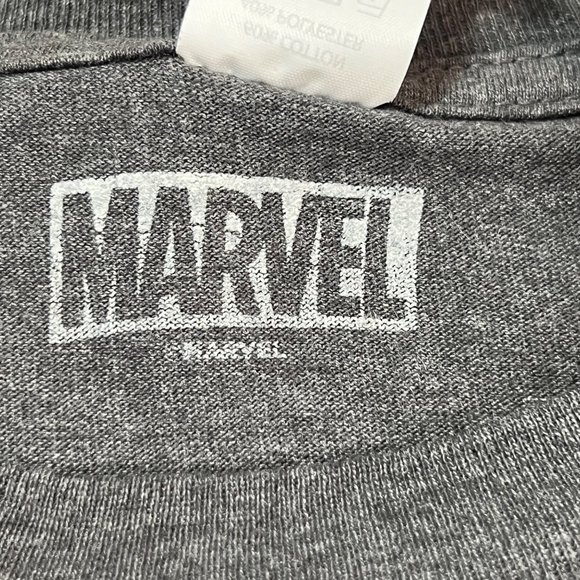 Marvel Shirt Mens XXLT Cloak Dagger Blue Yellow Graphic Tee Face Close Up Panels - Picture 5 of 8